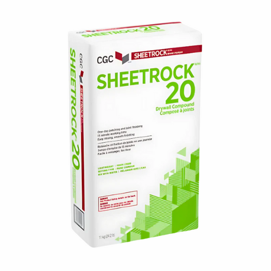 CGC Sheetrock 20, Setting-Type Drywall Compound, 11 kg Bag