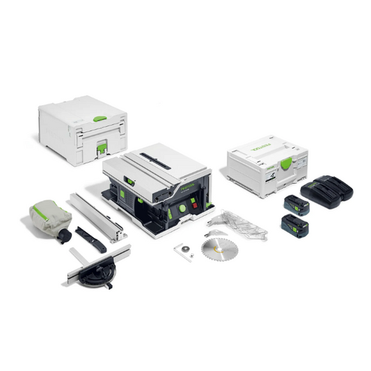 Festool, Cordless Table Saw with Energy Set, CSC SYS 50 EBI-Plus, 577378