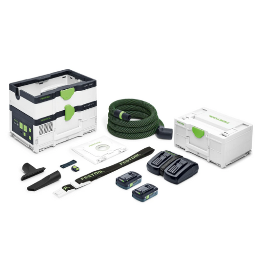 Festool, Cordless Mobile Dust Extractor CTC SYS I HEPA-Plus CLEANTEC with Energy Set, 577390