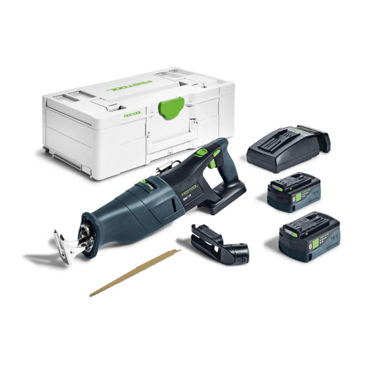 Festool, Cordless Reciprocating Saw with Battery Pack, RSC 18 5,0 EB-Plus, 576951