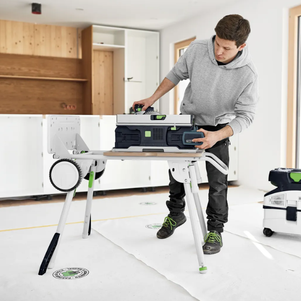 Festool, Cordless Table Saw CSC SYS 50 EBI-Set with Energy Set & Underframe UG, 577383