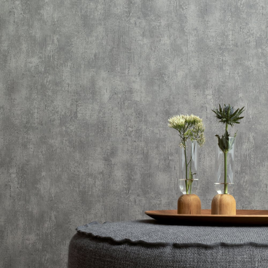Galerie Home Air 95014 – Limewash Texture Wallpaper (Taupe Earth)
