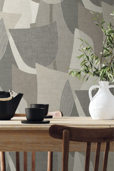 Seabrook Designs TH90008 Wallpaper – Frost | Contemporary Geometric Type II Vinyl Wallcovering