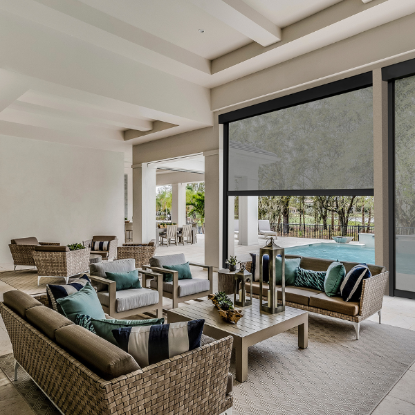 Maxxmar Outdoor / Exterior Roller Shades - Maxx-Zip System