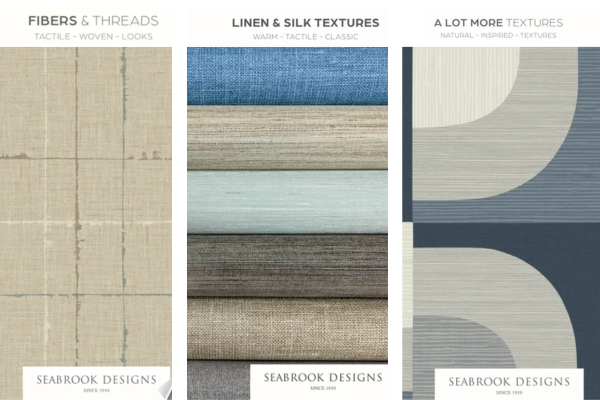 Seabrook Designs Vinyl Wallpaper Collection