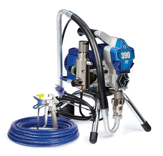Graco 390 PC Electric Airless Sprayer, Stand, 17C310