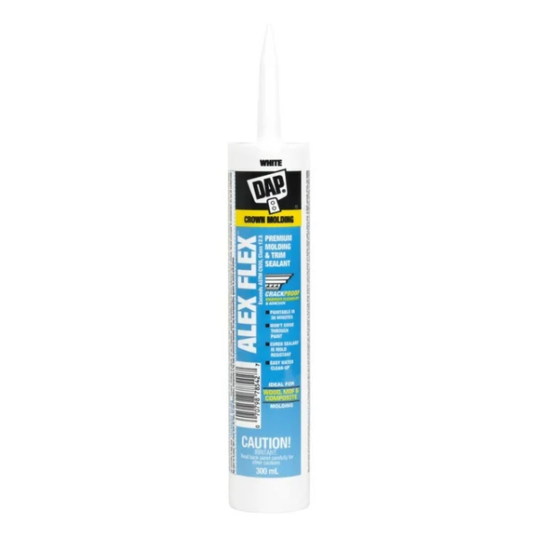 DAP Alex Flex Premium Acrylic Caulking Sealant – 300ml – White