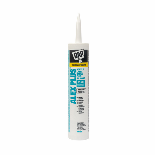 DAP® ALEX PLUS® All-Purpose Acrylic Latex Caulk Plus Silicone