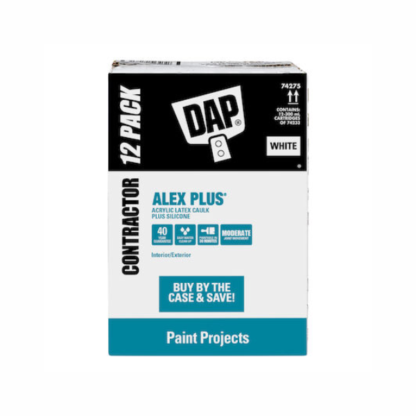 DAP® ALEX PLUS® All-Purpose Acrylic Latex Caulk Plus Silicone