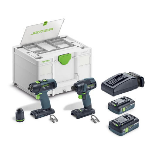 Festool, Impact Driver and Drill Set TID18 HPC 4,0I-Set T18, 577615
