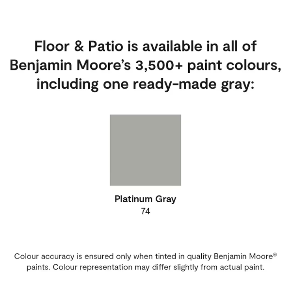 Benjamin Moore Floor and Patio Latex Enamel - Low Sheen F122