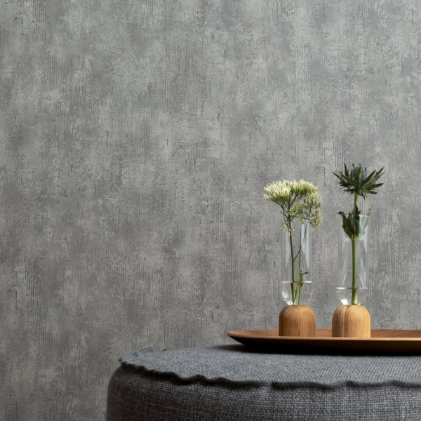 Limewash Wallpaper Texture Galerie Home Air 95014 (Taupe Earth)