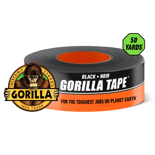 Gorilla Tape, Black Tape, 1.88 in x 10 yd