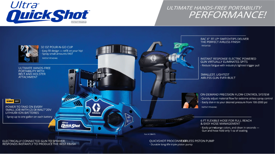 Graco Ultra QuickShot Airless Sprayer 20B473