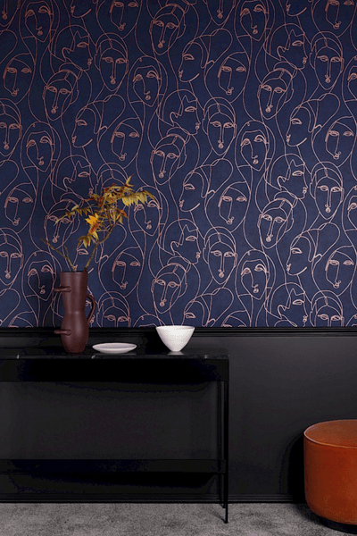 Wallpaper Nefertiti - Khrôma by Masureel Wallpaper Collection Agathe