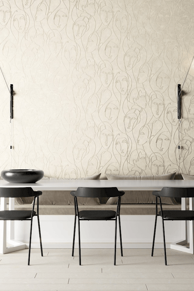 Wallpaper Nefertiti - Khrôma by Masureel Wallpaper Collection Agathe