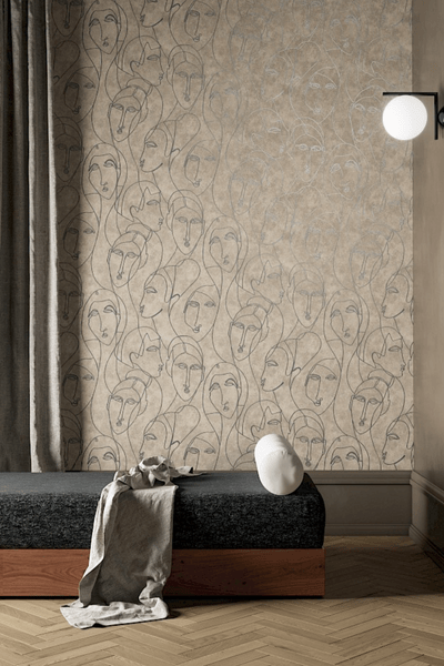 Wallpaper Nefertiti - Khrôma by Masureel Wallpaper Collection Agathe