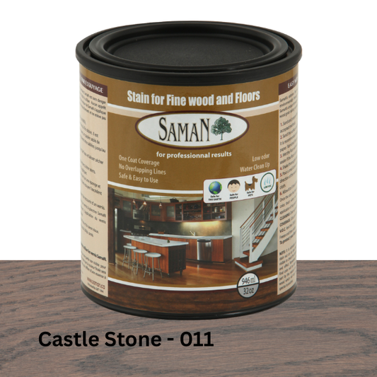 Saman Stain for Fine wood and Floors - Castle Stone 011 - 946 ml (32oz)