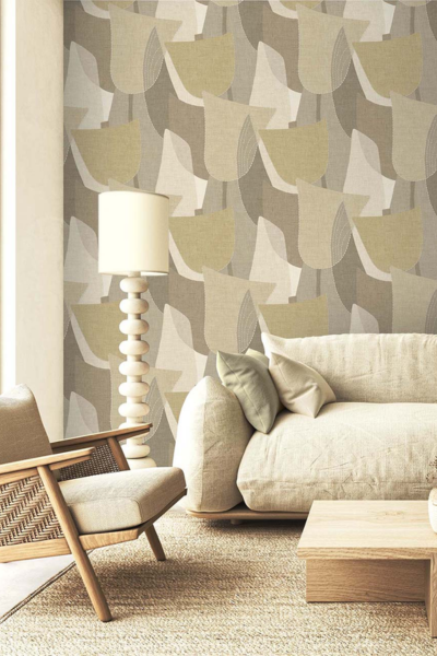 Seabrook Designs TH90003 Wallpaper – Dune | Contemporary Geometric Type II Vinyl Wallcovering