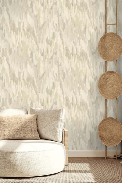 Seabrook Designs TH92407 Wallpaper – Wool | Contemporary Abstract Type II Vinyl Wallcovering