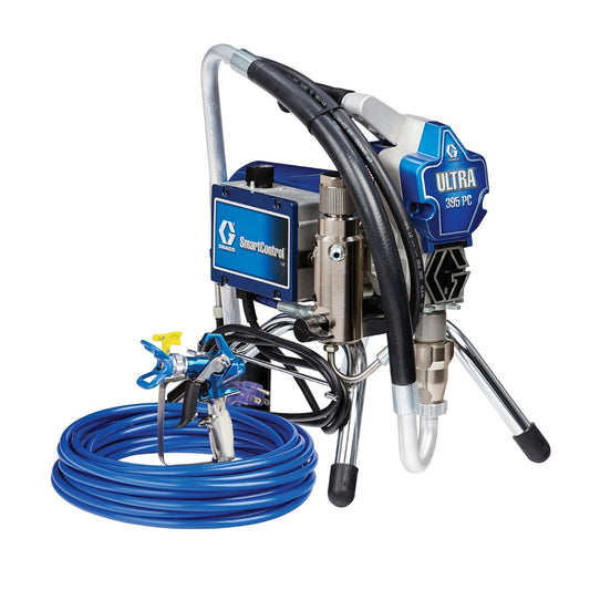 Graco Ultra 395 PC Electric Airless Sprayer, Stand, 17E844