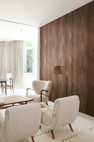 Masureel Traces Sugi Hazel Wallpaper | Wood-Inspired Luxury Wallcovering
