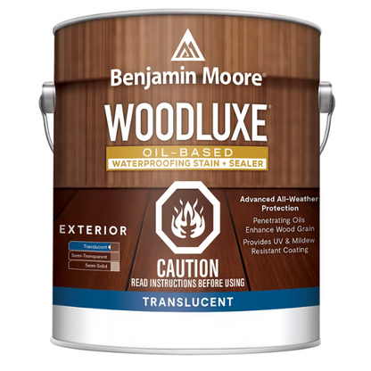 Benjamin Moore Woodluxe Oil-Based Waterproofing Exterior Stain + Sealer – Translucent, K591
