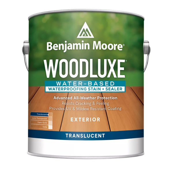 Benjamin Moore Woodluxe Water-Based Waterproofing Exterior Stain + Sealer - Translucent K691