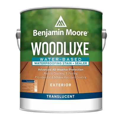 Benjamin Moore Woodluxe Water-Based Waterproofing Exterior Stain + Sealer - Translucent K691