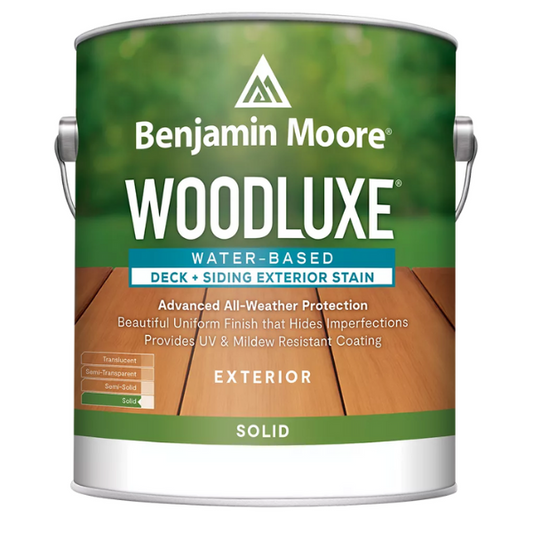 Woodluxe Water-Based Deck + Siding Exterior Stain - Solid, K694