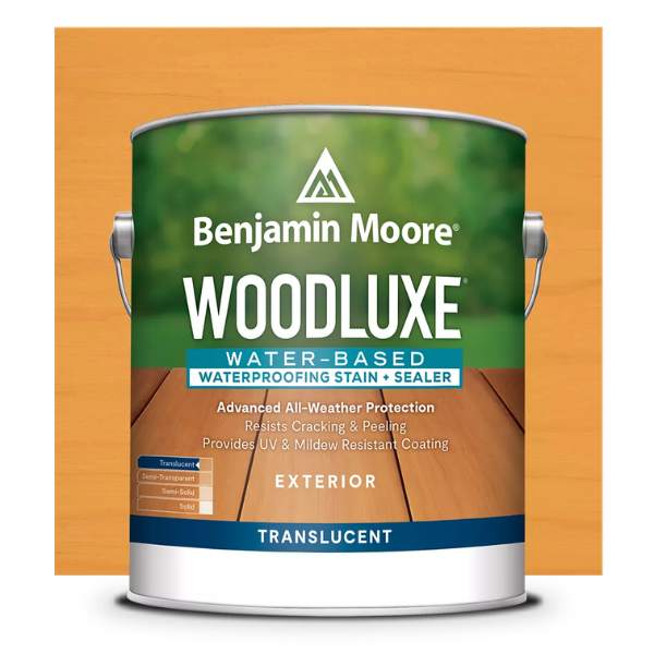 Benjamin Moore Woodluxe Water-Based Waterproofing Exterior Stain + Sealer - Translucent K691
