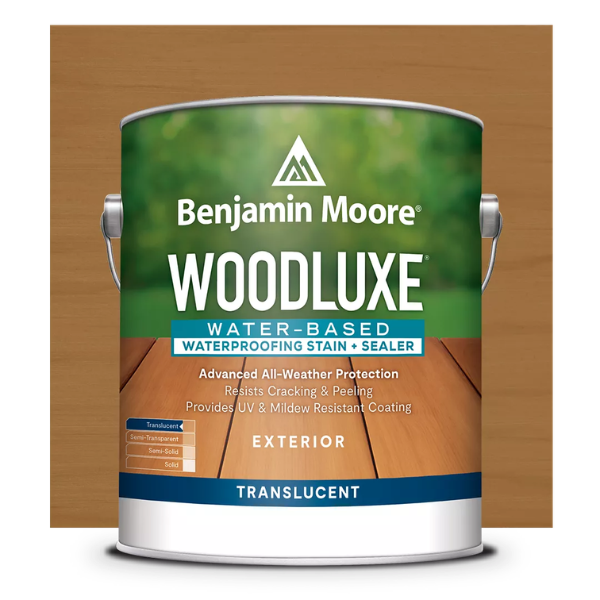 Benjamin Moore Woodluxe Water-Based Waterproofing Exterior Stain + Sealer - Translucent K691