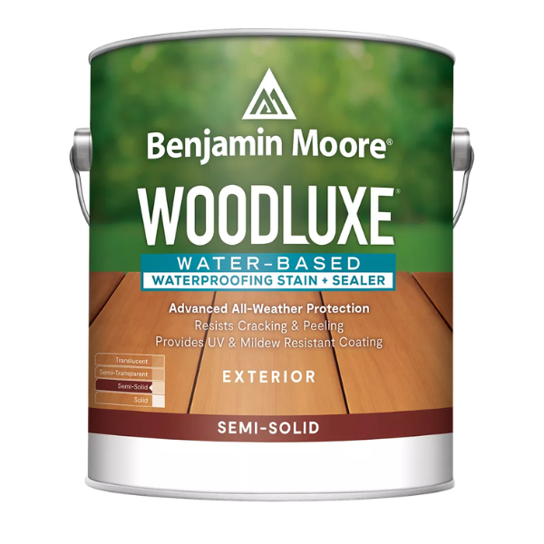 Benjamin Moore Woodluxe Water-Based Waterproofing Exterior Stain + Sealer - Semi-Solid, K693