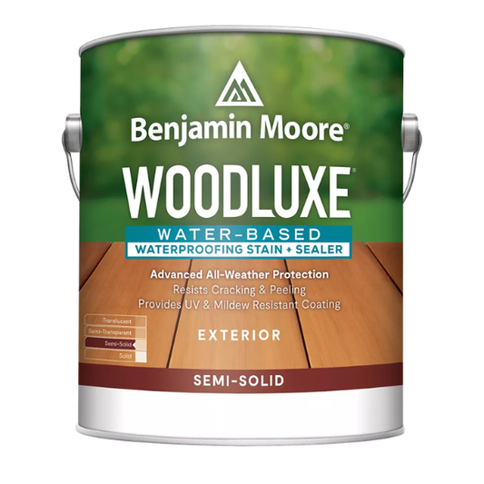 Benjamin Moore Woodluxe Water-Based Waterproofing Exterior Stain + Sealer - Semi-Solid, K693