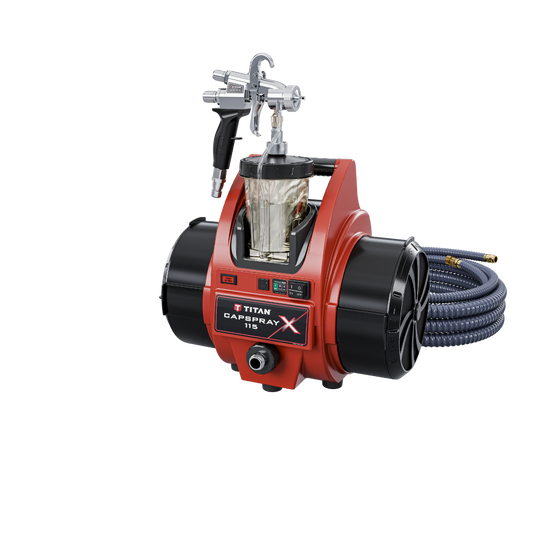 Titan Capspray X 115 HVLP fine finish paint sprayer with Maxum II gun, part 2459040