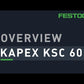 Festool, Cordless Sliding Compound Miter Saw KSC 60 EB-Basic KAPEX, 576848