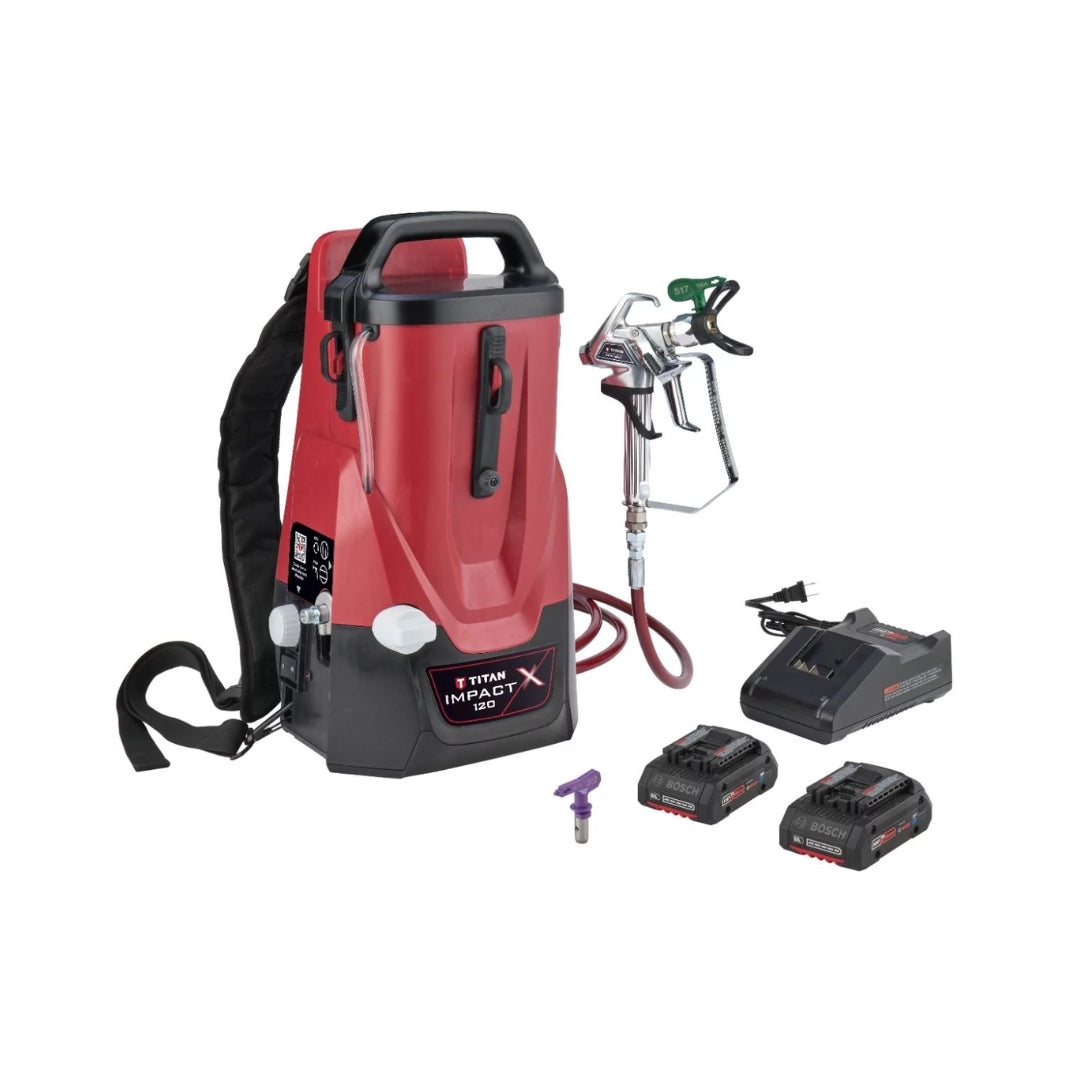 Titan Impact X 120 18V cordless low-pressure airless paint sprayer kit, part 2441253A